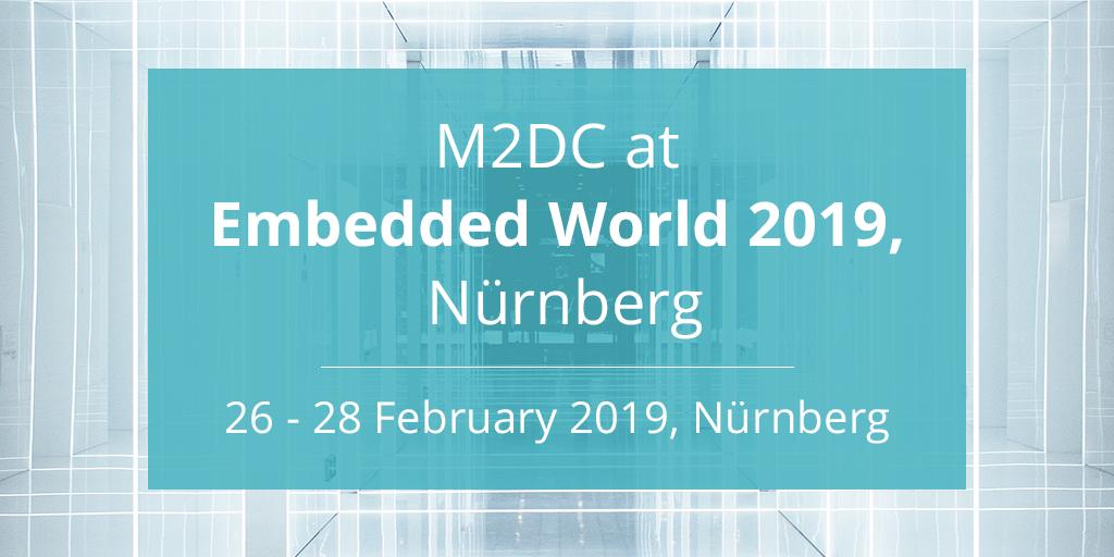 M2DC_Project's tweet image. Read more about the great experience of the @M2DC_Project team at the @embedded_world 2019 bit.ly/2IVOVzT