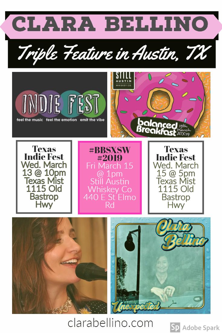 ClaraToneRecord's tweet image. Clara Bellino - Triple Feature in Austin, TX next week!
Get full details here: buff.ly/QhqV35
#TripleFeature #Austin #SXSW #TexasIndieFest #bbsxsw19 #ClaraBellino #unexpected 
@fishcreekradio @texasindiefest @BalancedBreakfa @ClaraBellino