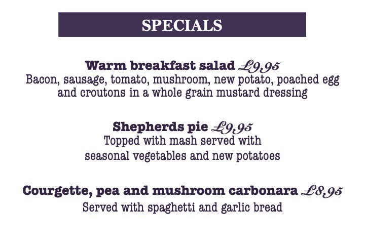 This week's specials 😋 #AlmaArms #Pub #Restaurant #Food #Lunch #Dinner #Uckfield