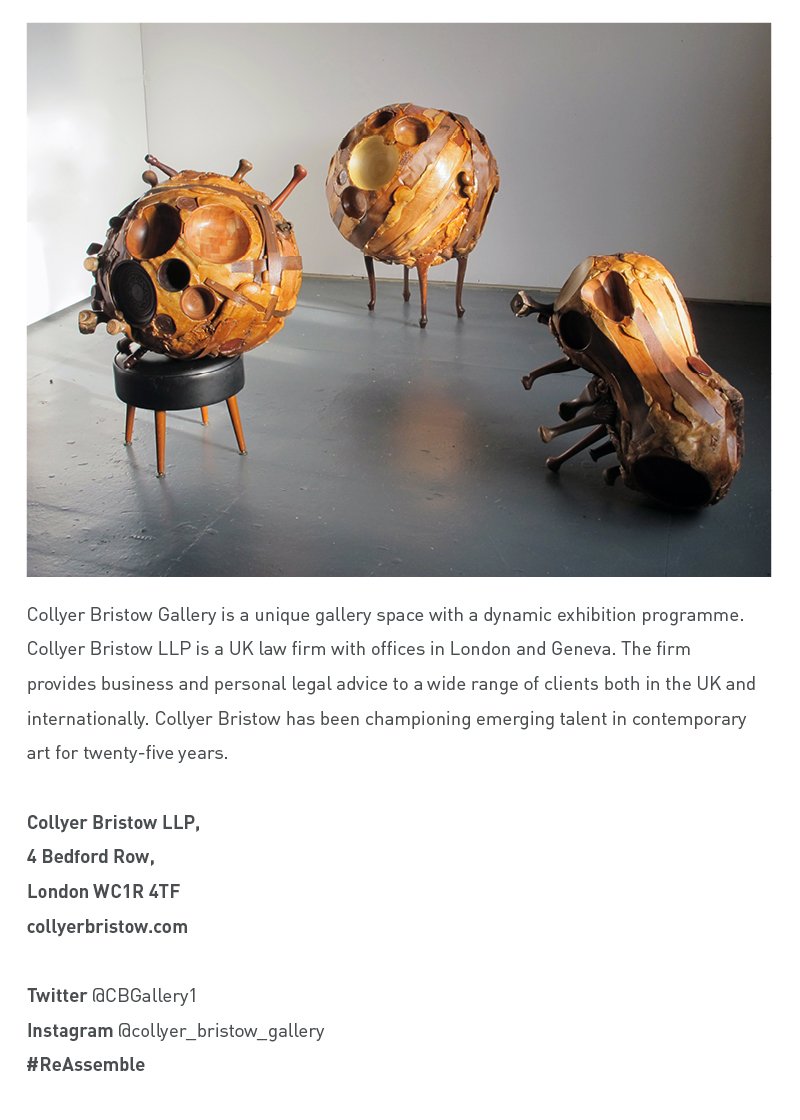 #savethedate for #Reassemble an exhibition that looks at ideas&amp;processes of structure against the current precarious&amp;fractured current political backdrop incl <a href="/HermioneAllsopp/">Hermione Allsopp</a> <a href="/angelasmithart/">Angela Smith</a> <a href="/benjamin_deakin/">Benjamin Deakin</a> curated by <a href="/rosalinddavis/">Rosalind Davis</a> PV 3 April 6-9pm 
bit.ly/2H1Yqvp