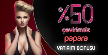 06,03,2019 - 31,03,2019 arası yapacağınız her yatırıma %50 çevirimsiz bonus. Beğen paylaş bu fırsata arkadaşlarını ortak et. maçkolikbet42.com