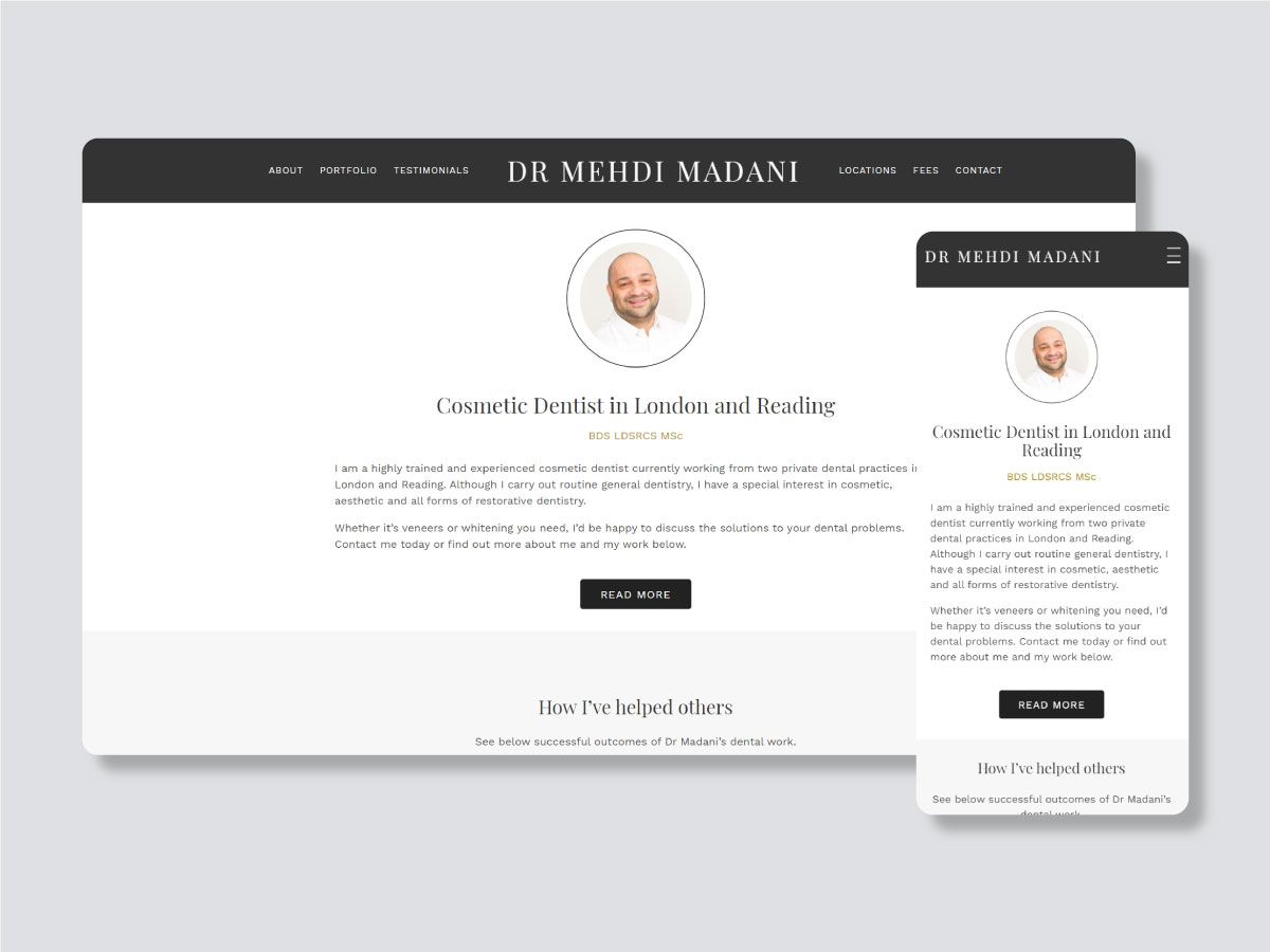 Send some appreciation to your dentist with your gleaming smiles this #nationaldentistday, today we are giving a shout out to Mehdi Madani! Check his site for his before and afters and to contact him for an appointment mehdimadani.co.uk #dentist #website #silkyoceanstudios