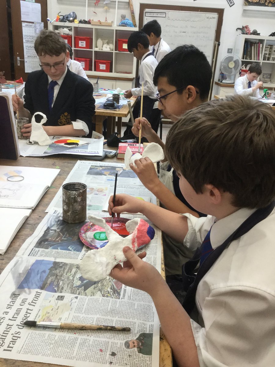 Meanwhile.. Year 8 Miro plaster sculptures.