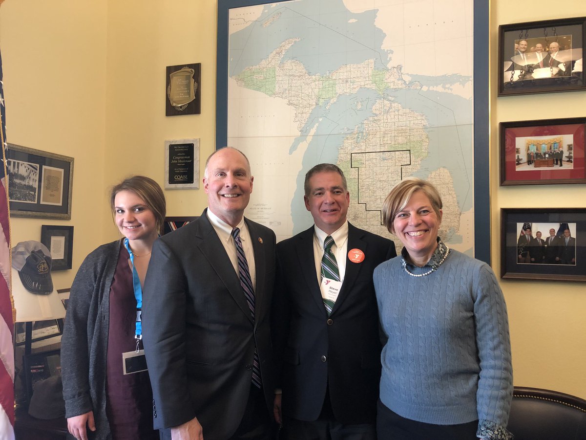 Saginaw YMCA Steve Meyer shares the great work of his YMCA and community partners with <a href="/JohnMoolenaar/">John Moolenaar</a> #YAdvocate