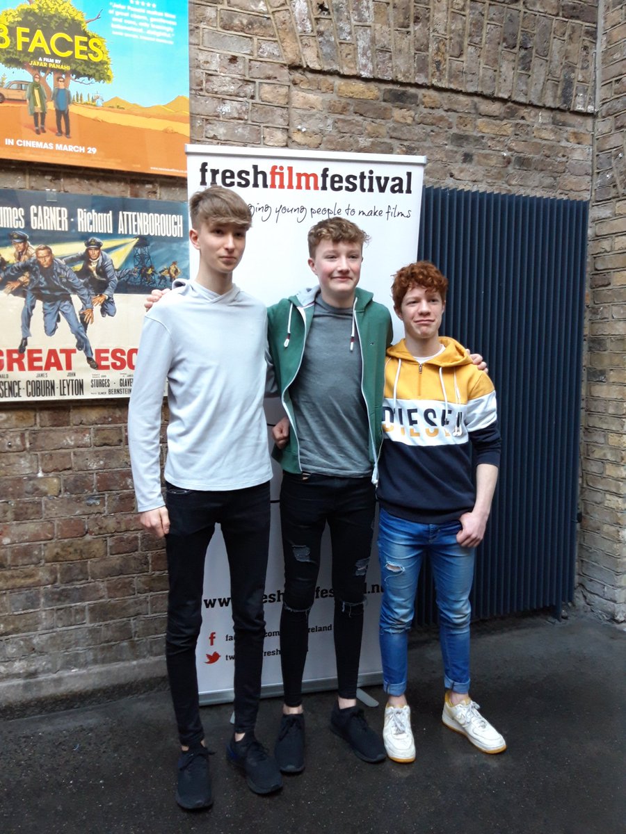 Cal, the director from 'Big Bad World', and the stars of the film are here <a href="/IFI_Dub/">Irish Film Institute</a> too! #freshfilmfestival #IrelandsYoungFilmmakeroftheYear