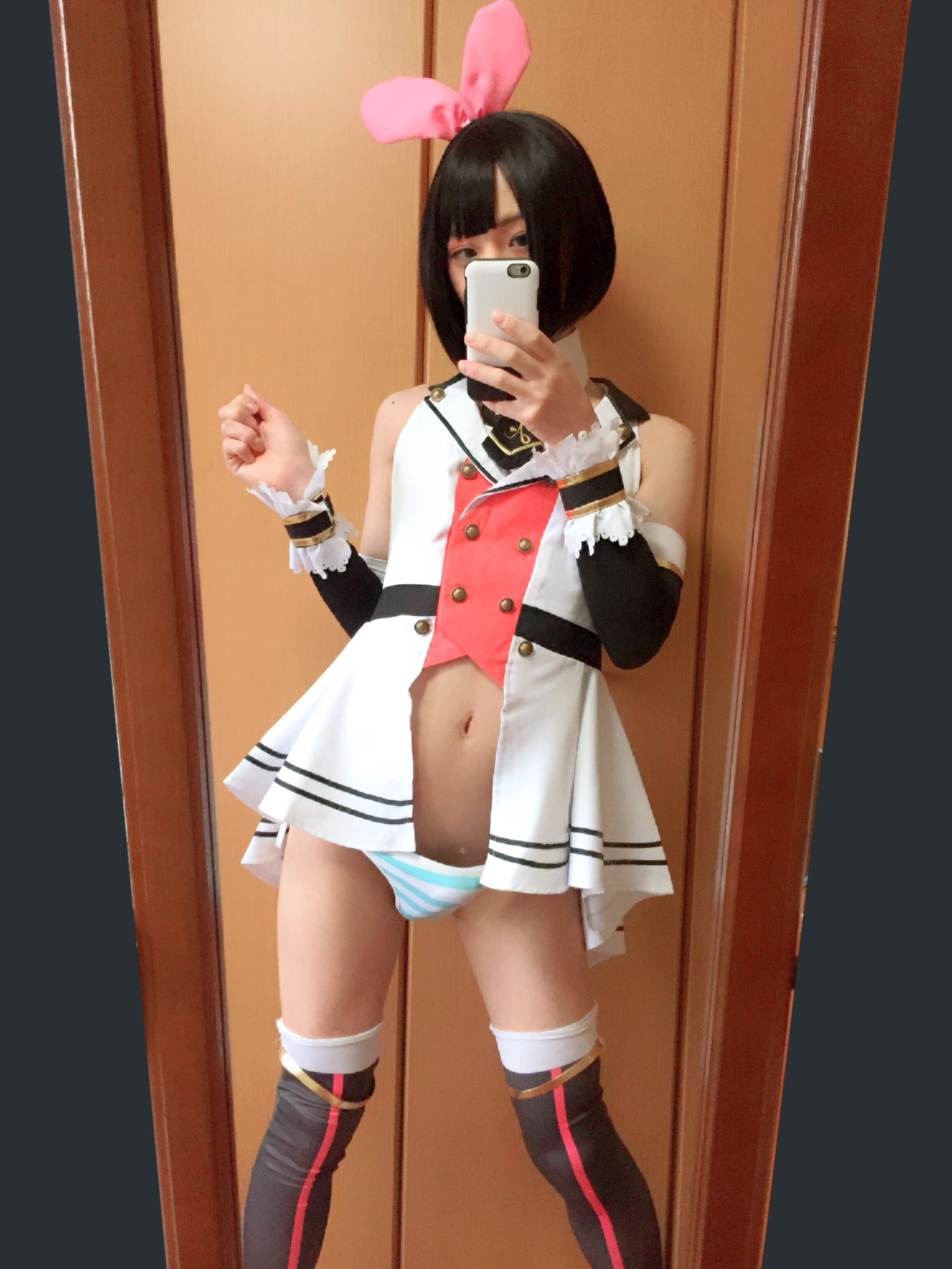 画像,パンツじゃないから恥ずかしくないもん(   ᷇࿀ ᷆  )#春のパンツ祭り #女装 https://t.co/DTIuFmi3Nq…