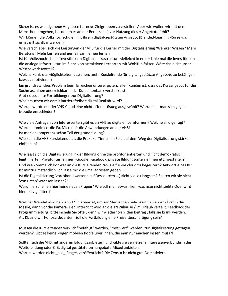 smartvhs's tweet photo. Alle https://t.co/JKgdUbaoUB-Fragen dieses Vormittags sind nun exportiert und können hier heruntergeladen und nachgelesen werden! #smartvhs #weblearningday https://t.co/9Ot8P4zPpm
