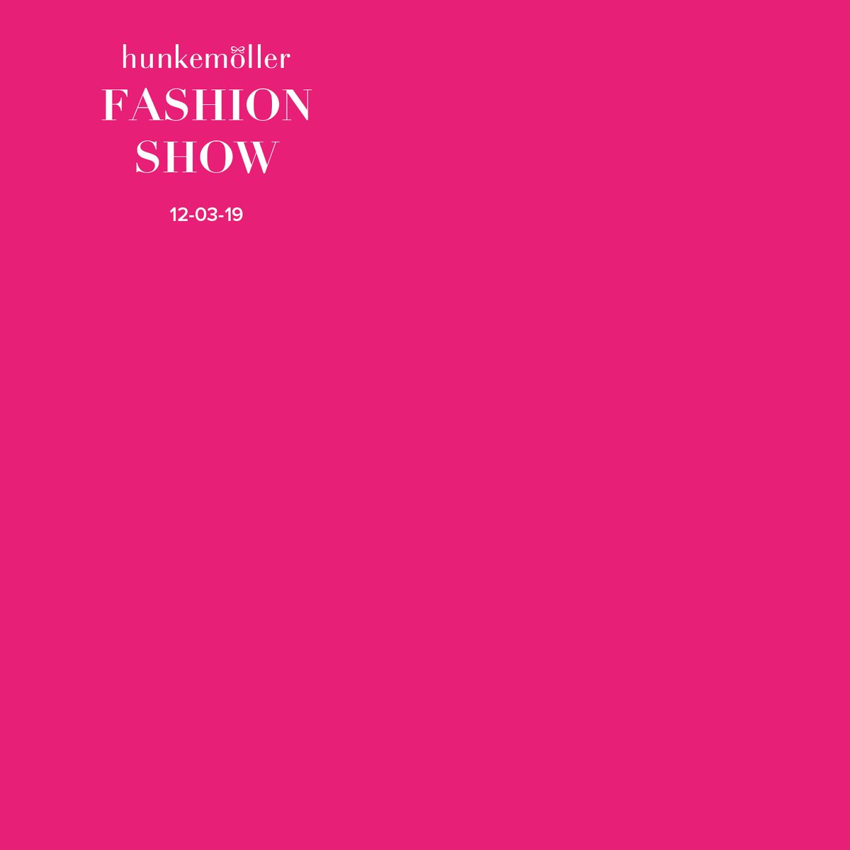‘The countdown has begun: Hunkemöller Fashion Show 2019 is coming soon. Stay tuned!’
@hunkemoller #IAMHKM #HKMfashionshow