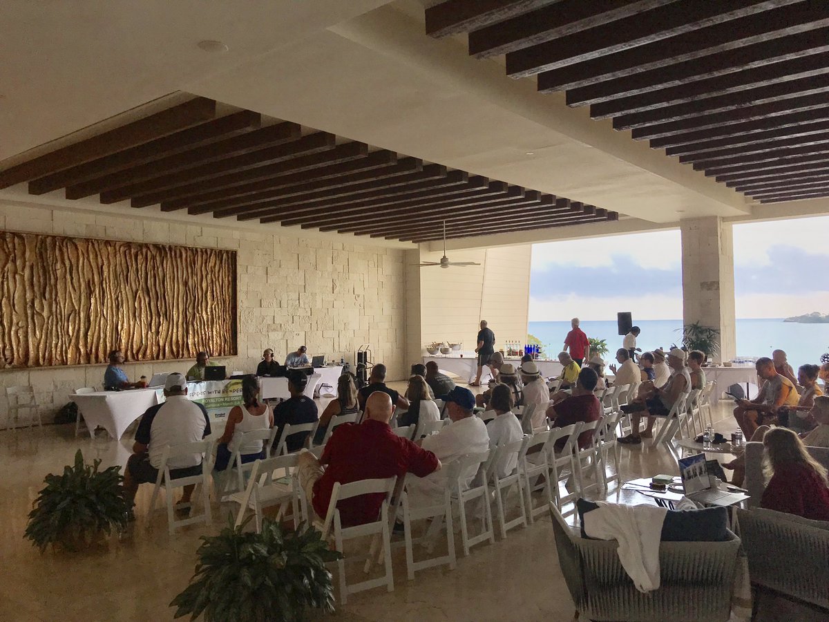 1029TheHOG's tweet photo. It’s another beautiful morning here at @royaltonnegril on B&B’s #springbend! #robeday ... thanks to Savaglia Financial Advisors! @foxworldtravel @funjetvacations #jamaica https://t.co/Nq4bd2MK4T