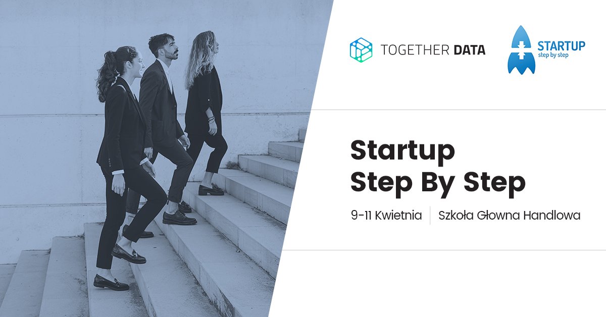 TogetherData's tweet photo. Chcecie dowiedziec się jak załozyć i prowadzić własny startup?🦸‍♀️🦸‍♂️
Zapraszamy na wydarzenie Startup Step by Step, które odbędzie się 9-11 kwietnia w @SGHWarsaw
Będziemy tam, aby opowiedzieć Wam o naszym doświadczeniu i ne tylko 😃 https://t.co/e0FyBTOi8K