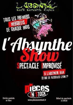 PiecesEnStock's tweet photo. Un Show d'Improvisation Théâtrale distillé sous vos yeux avec une saveur différente chaque mois ! C'est l'Absynthe Show...A consommer sans modération ! Entrée libre, sans réservation, dans la limite des places disponibles...
L'Absinthe Bar 22 rue de Flesselles Lyon 1er https://t.co/mtHOmJ3A1i