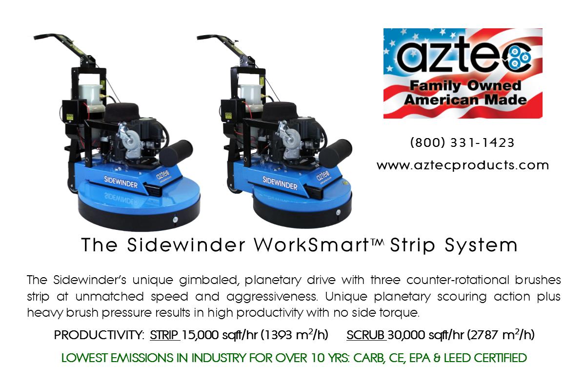 AztecProducts1's tweet photo. #AztecSidewinder #WorkSmartSystem for #VCTFloors = ultimate #highspeed #propanefloorstripper & #scrubber; gimbaled, #planetarydrive w/3 counter-rotational brushes
https://t.co/0MEaBmEMUA
#sidewinder #floormaintenance #VCTfloormaintenance
#propanefloormachine
#worksmartsystem https://t.co/XpnBQv8y9Q