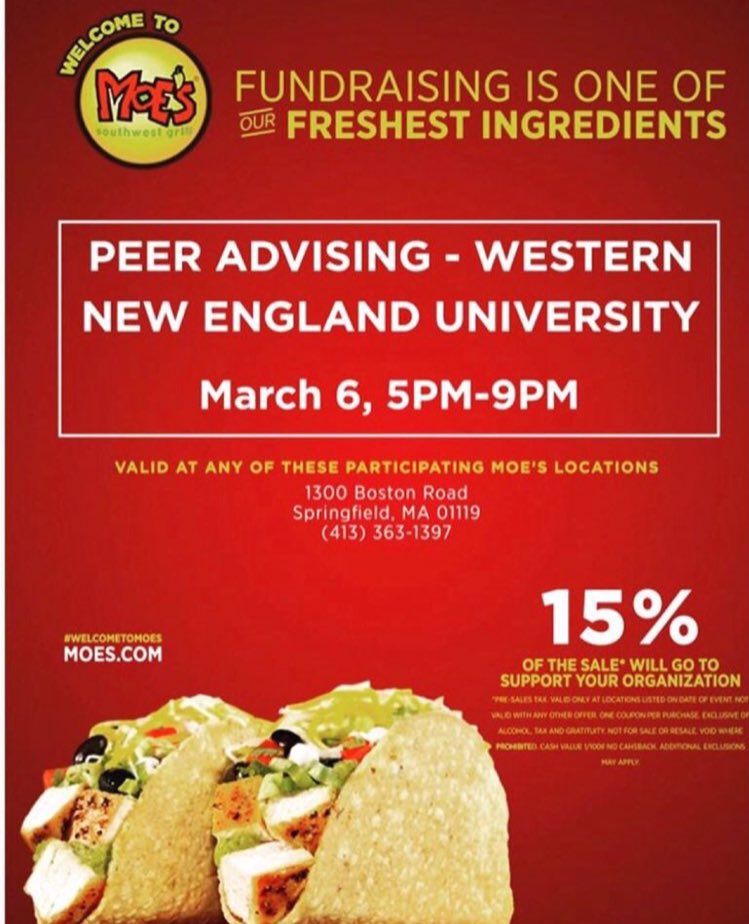 WNEPeerAdvisors's tweet photo. Come support us tonight from 5-9 at your favorite burrito place! 🌯🌯🌯 https://t.co/Ep1CGvpbXV