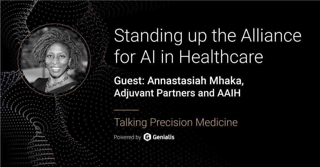@theaaih 's own Annastasiah Mudiwa Mhaka takes a turn as guest on Talking Precision Medicine podcast from member company @Genialis. Definately worth a listen! buff.ly/2NIr59w #AI #AAIH #ArtificialIntelligence