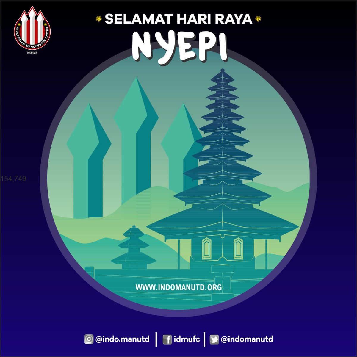 Selamat Tahun Baru Çaka 1941 dan Selamat sejahtera bagi saudara kami sebangsa, umat Hindu dalam merayakan Hari Raya Nyepi.

#nyepi #indomanutd #indomanutdjogja