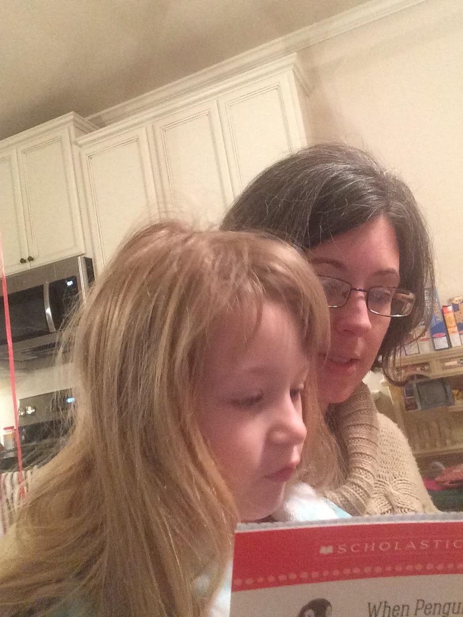 Madelynne got caught reading twice.  Little sister wanted to join in the fun!!  <a href="/claytoncougars/">Clayton Elementary</a> @GETCHEROKEEREADING #CCSDkidsread
