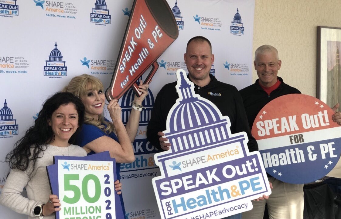 Brooks01CL's tweet photo. Excited to hear outcomes from @IndianaSHAPE members talking #MoreTitleIV #ESSA funding for #HealthEd #PhysEd today w @SenToddYoung @SenatorBraun @RepVisclosky @RepJimBaird @RepTrey @SusanBrooksIN @SusanWBrooks @RepRashida @SHAPE_America #SPEAKOutDay #SHAPEAdvocacy #KidsDeserveIt https://t.co/NTCQINSTTz