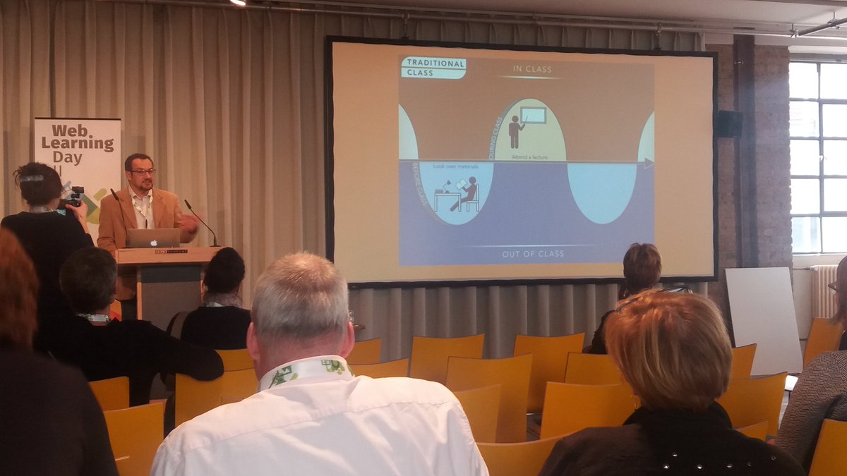 smartvhs's tweet photo. Victor Ramirez' DigiTalk in Englisch erklärt die Unterrichtsmethode "Flipped Classroom" #smartvhs #weblearningday https://t.co/5ZH5juBA36