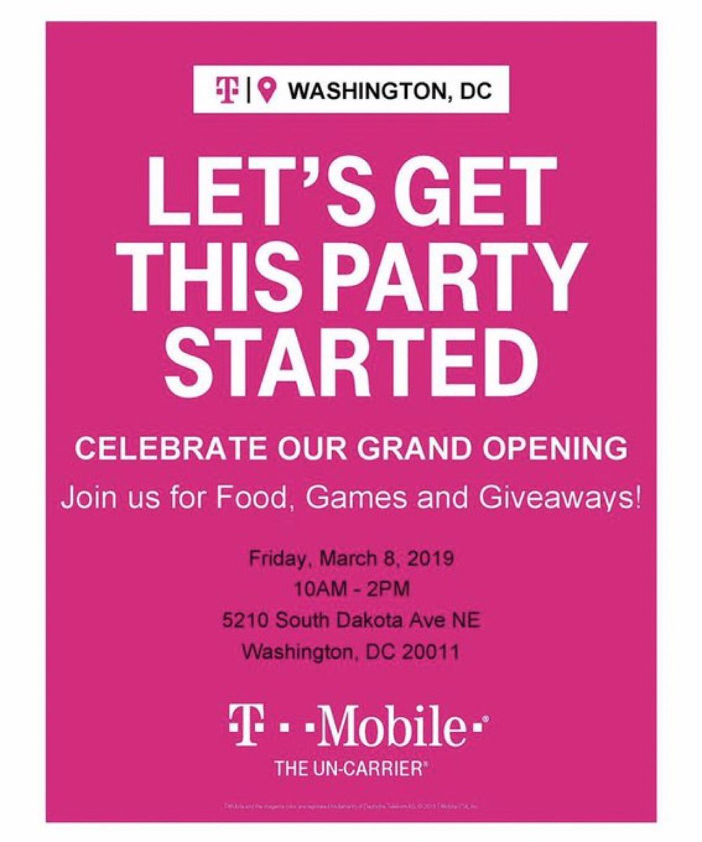 FoMerlot's tweet photo. 🚙🚌🚉🏃 to celebrate new @TMobileBusiness store. Feat @TChainzDC @TMobileTruckDC @BigMobileDc1 @D_C_Bourne @jerseymercy @justbrown0488 #wednesdaythoughts #NERULES #WeWontStop 3/8 10am #food #fun #games https://t.co/QAOi26BvVl
