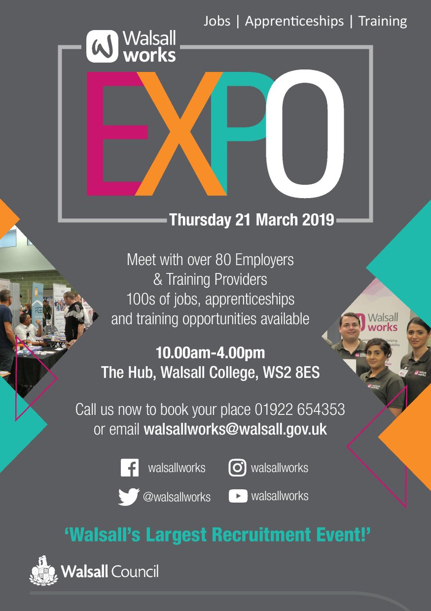 One week to go before the <a href="/WalsallWorks/">Walsall Works</a> EXPO where we will be able to talk to you about #fostering opportunities! Find out more: eventbrite.co.uk/e/walsall-work…