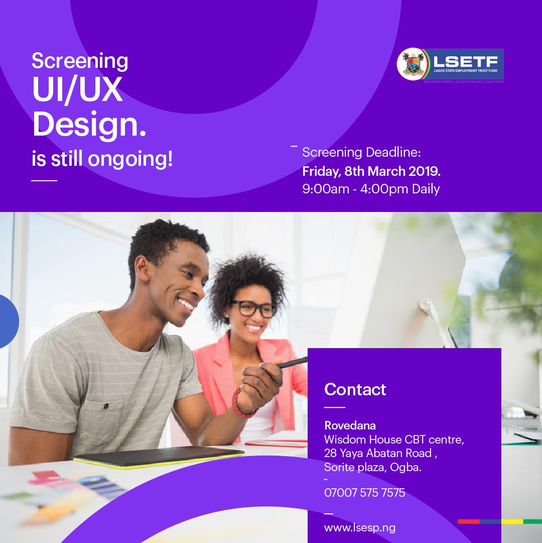 LSETF's tweet photo. Screening deadline is Friday, March 8, 2019!

#EmployabilitySupportProject #Training #Jobs #Career #PersonalDevelopment #LSETF #Sales #FrontOffice #Salesrep #Caregiver #Construction #Carpentry #Fashion #ProductionAssistant #Cinematography #Photography https://t.co/R8Wd4wWinF