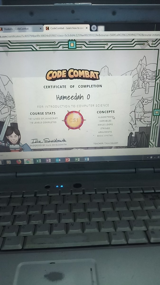 sharonnitehub's tweet image. Boooooom yah
#Milestone
#IntroductiontoComputerScience
#CodingusingJavaScriptwit@CodeCombat
#GirlsCanCode