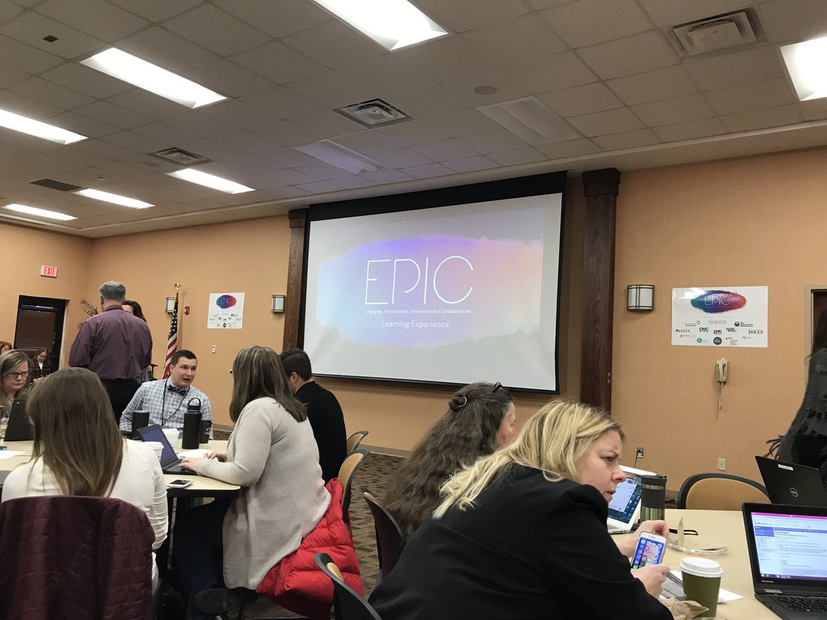 Getting ready to kick off the day at EPIC Learning in Hartford ! @LearningAccel @JulianaFinegan #oneidaherkimermadisonboces