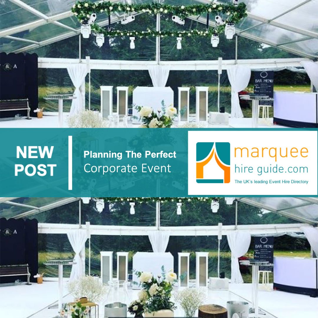 Check out our new blog all about planning the perfect corporate event.  Image courtesty of E.H. Events &amp; Marquees Ltd #eventprofs #eventplanning #corporatevents #eventcatering #mobilebarhire marqueehireguide.com/blog/