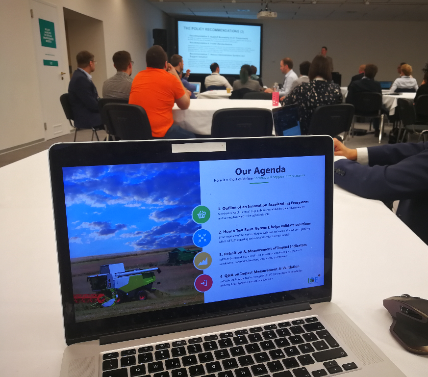 BerlinThinking's tweet photo. Let's discuss how we can actually measure #impact of smart #agrifood service or hardware in a comparable way. #IoF2020 #SmartAgriHubs #SAH #testfarms #Nefertiti #Prague https://t.co/xO4aYY3IQB