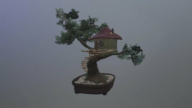freddo1083's tweet photo. Created a stylised bonsai treehouse after being inspired by the creations of Takanori Aiba https://t.co/NwWIHFcmQv