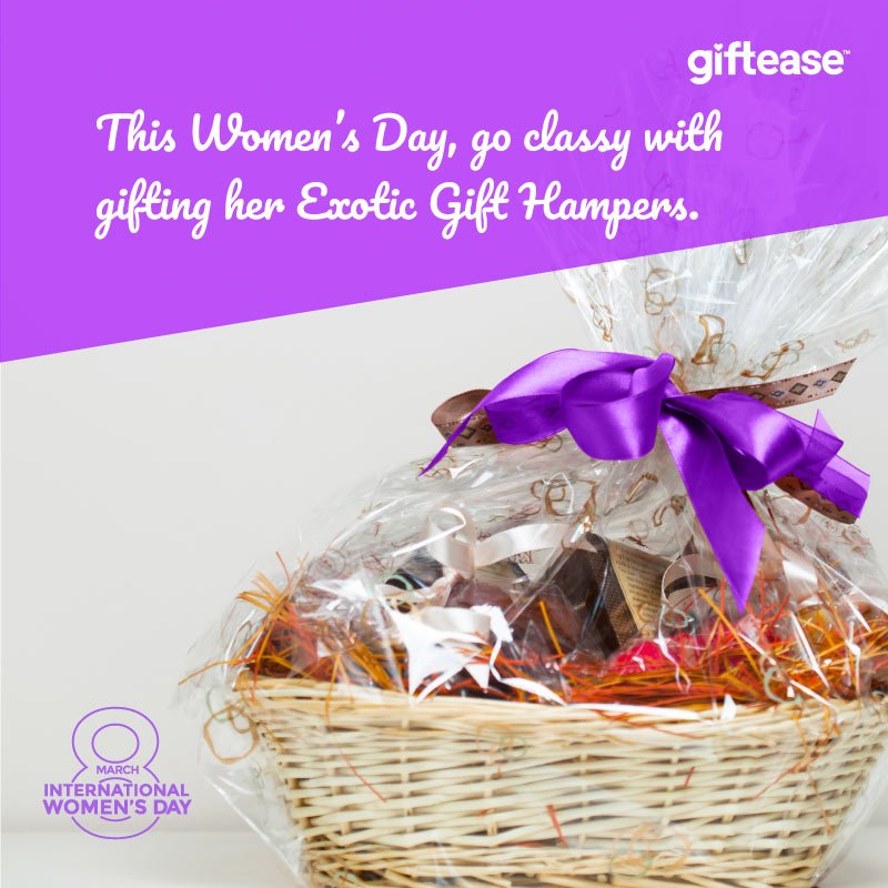 Make her feel extra special with Exotic Gift Hampers!!

Click on the below link to check out the amazing range of gift baskets.

bit.ly/2EFxder

#WomensDayGifts #HappyWomensDay #ExocticGiftHampers #BeLikeHer #InspiringWomen
