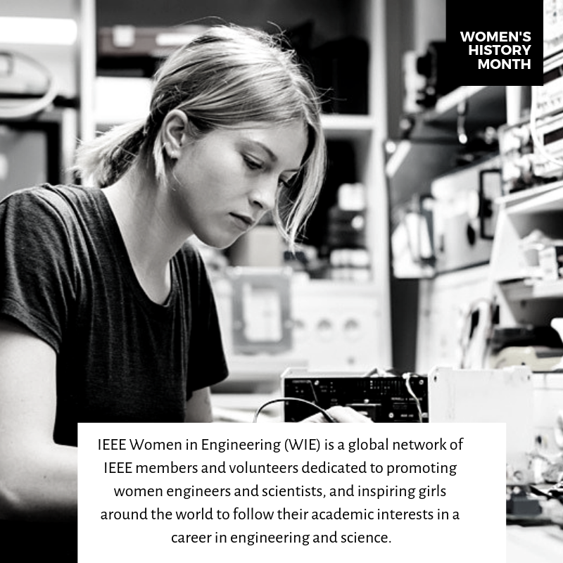 JaminetEngineer's tweet photo. As we continue to celebrate #WomensHistoryMonth we would like to spotlight #WIE. @IEEEUSA Women in Engineering (WIE) is dedicated to inspiring girls around the world to follow their academic interests in a career in #engineering &amp; #science. https://t.co/16NouXs1b0