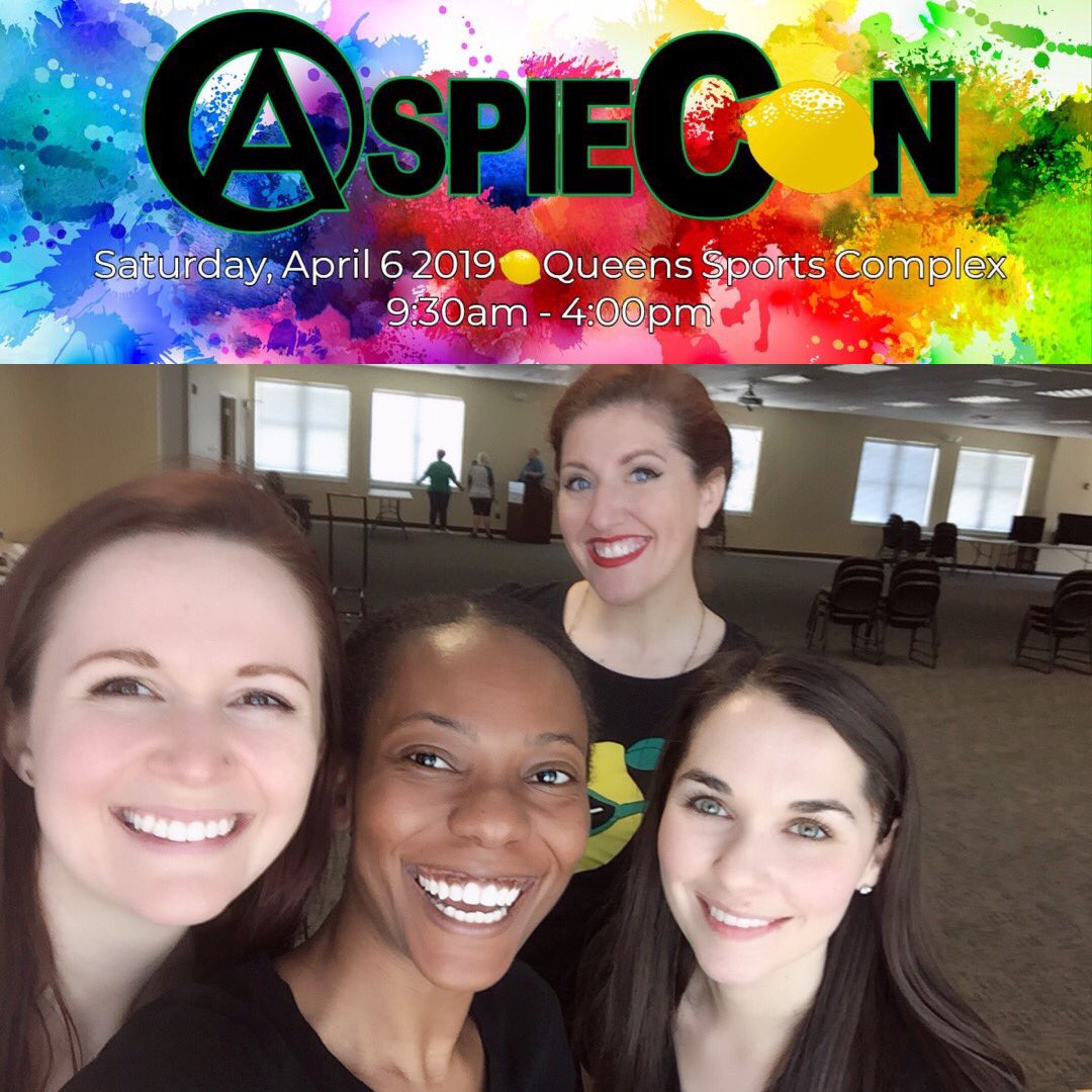 AspieCon's tweet photo. Our #WCWednesday the girl power 💥 behind #Aspiecon is 🔥 🔥🔥🔥🍋🍋@Bea_esioM @EKCWright @belle_lindsay @elisemhowell @KelleyBolton @JorrunCosplay https://t.co/CiFtTFhc2z