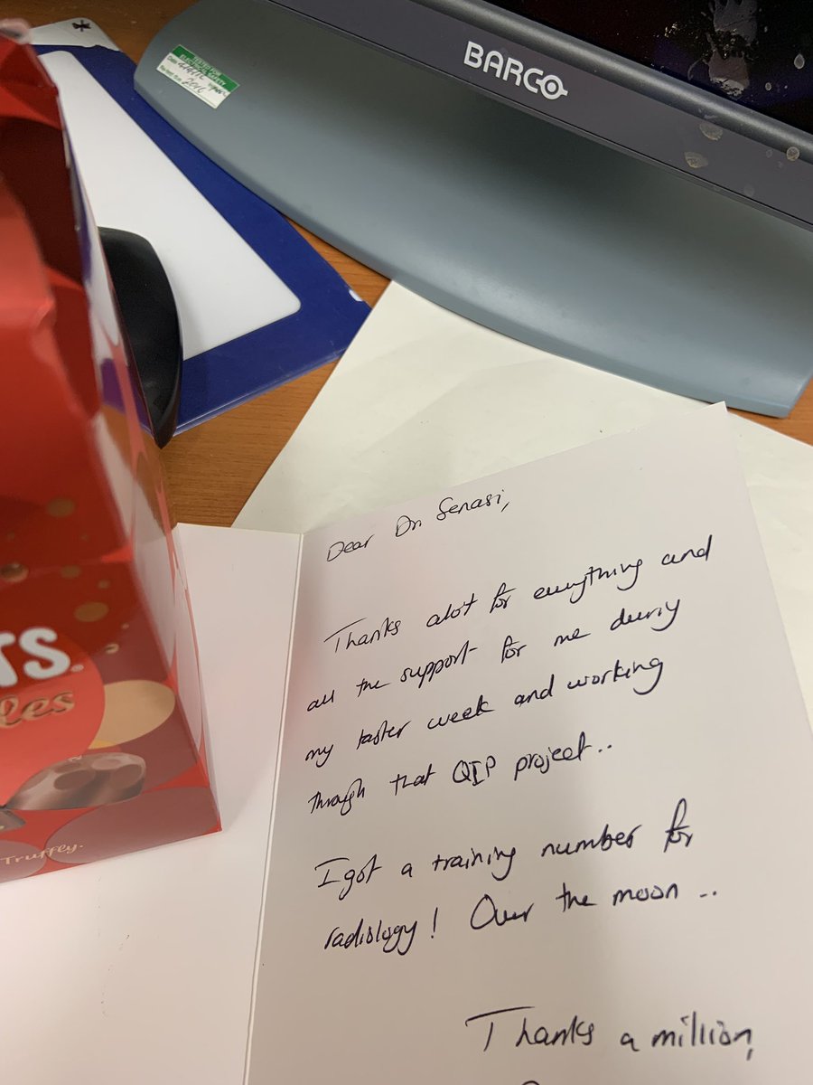 DrSenasi's tweet photo. I remember what it was like trying to get into radiology. Owed it all to several people who helped me.

Glad I am able to pay it forward

#payitforward
#whyicometowork https://t.co/YZgIXhdu4a