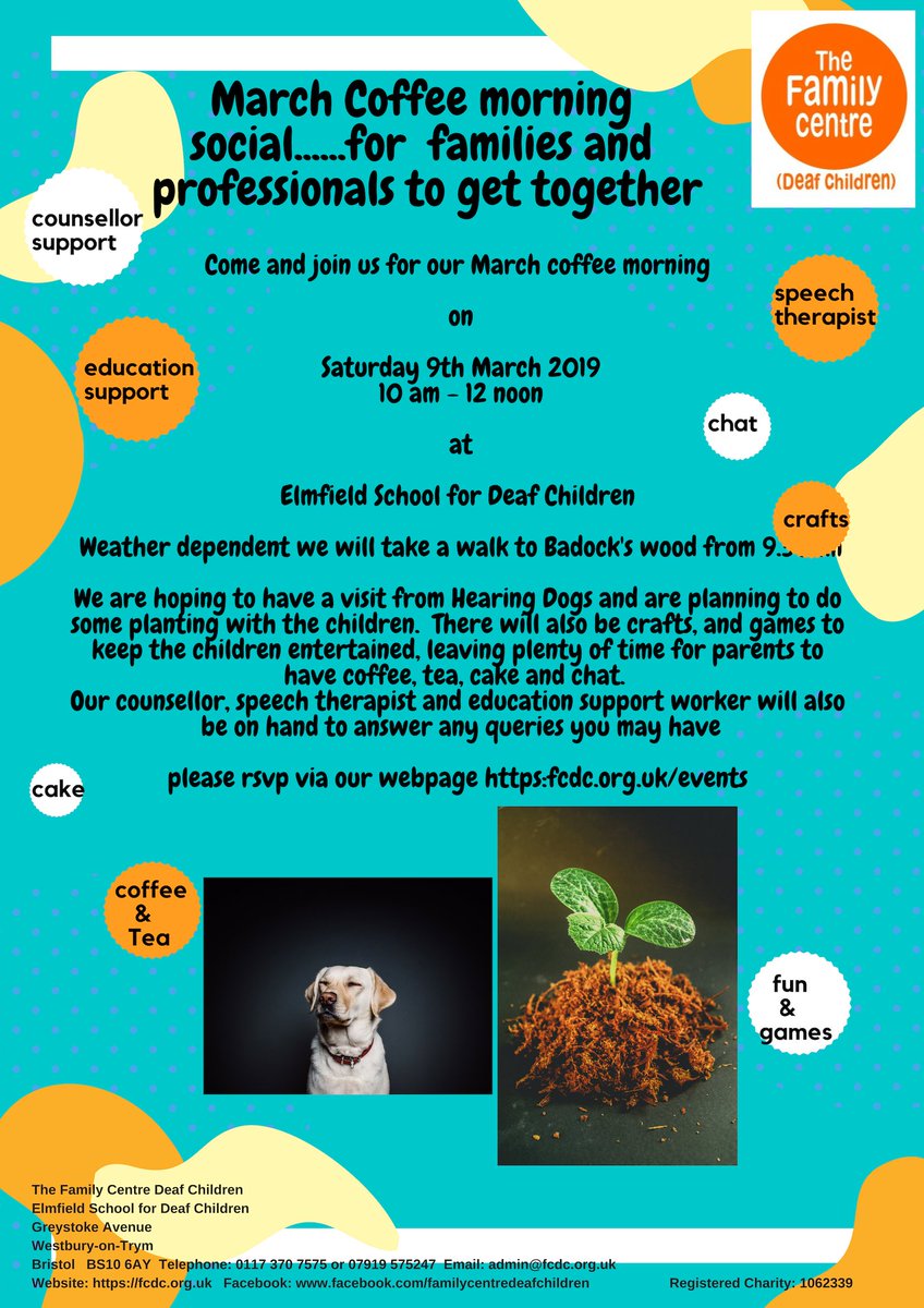 This Saturday 9th March.  Come along