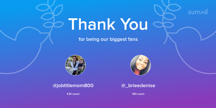 hollyewall's tweet photo. Our biggest fans this week: @jobtitlemom800, @_brieedenise. Thank you! via https://t.co/3HkI823yye https://t.co/Wfdo8iW5g7