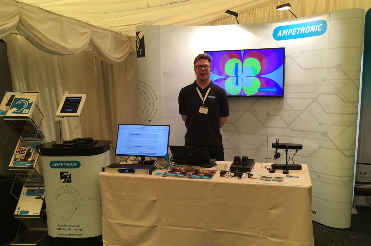 ampetronic's tweet photo. Ampetronic @ ISCEx 2019
Great day for Ed and James at ISCEx 2019 supporting colleagues and customers, highlighting the benefits of networking and remote AV management. @ISCEInfo @ISCE.ORG.UK #ISCEx #assistivelistening #hearingloops #inductionloops https://t.co/Zm1fMCpKeU