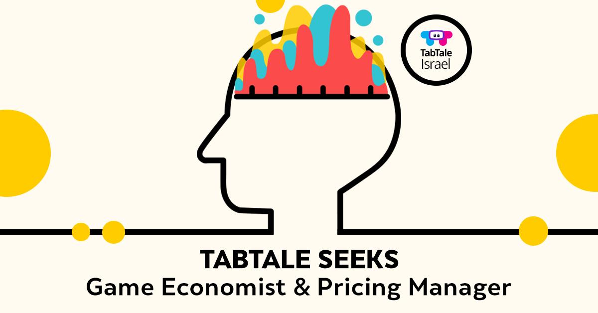 TabTale's tweet image. #TabTale is seeking a #GameEconomist and #PricingManager. If you live and breathe #data and can’t get enough of #gaming, click here to apply: bit.ly/GameEconomist #tabtalejobs #mobilegames
