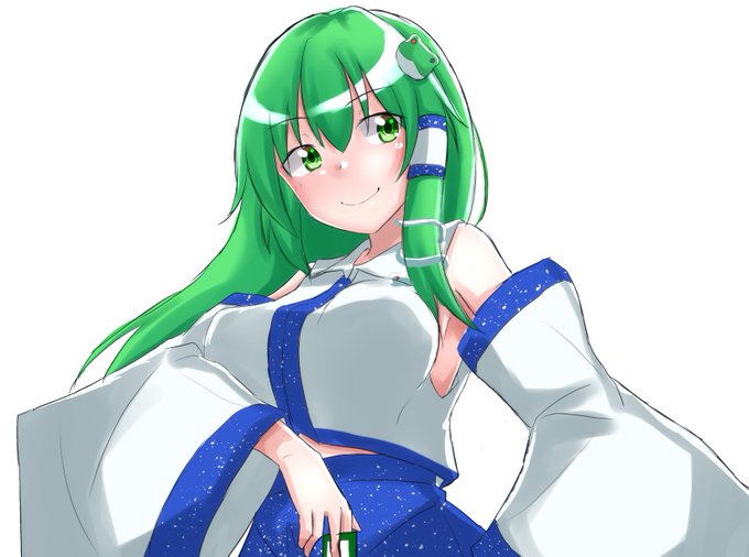 #深夜の真剣お絵描き60分一本勝負 
東風谷早苗 