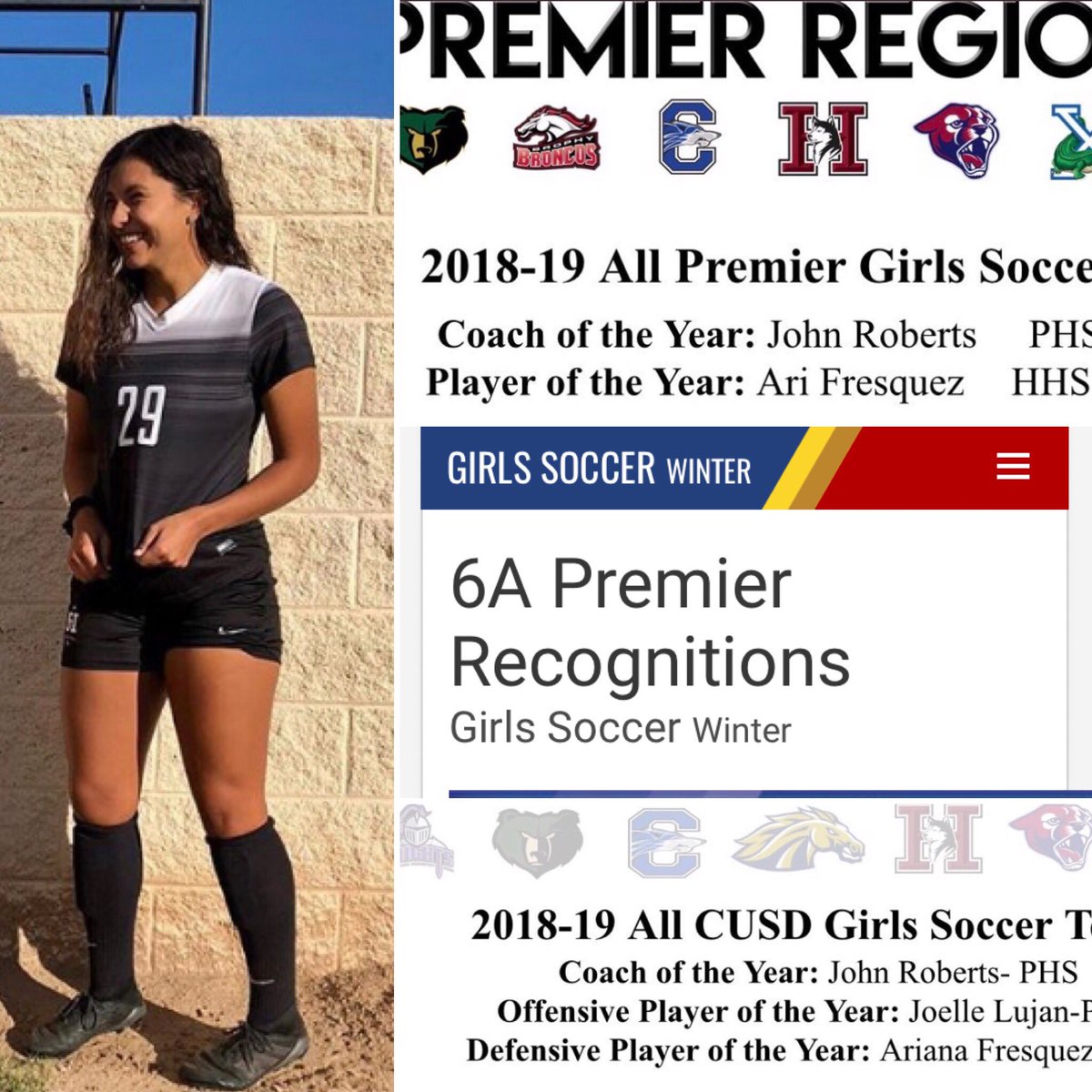 Proud mom! Way to go Ari...6A Premiere Region Player of the year!