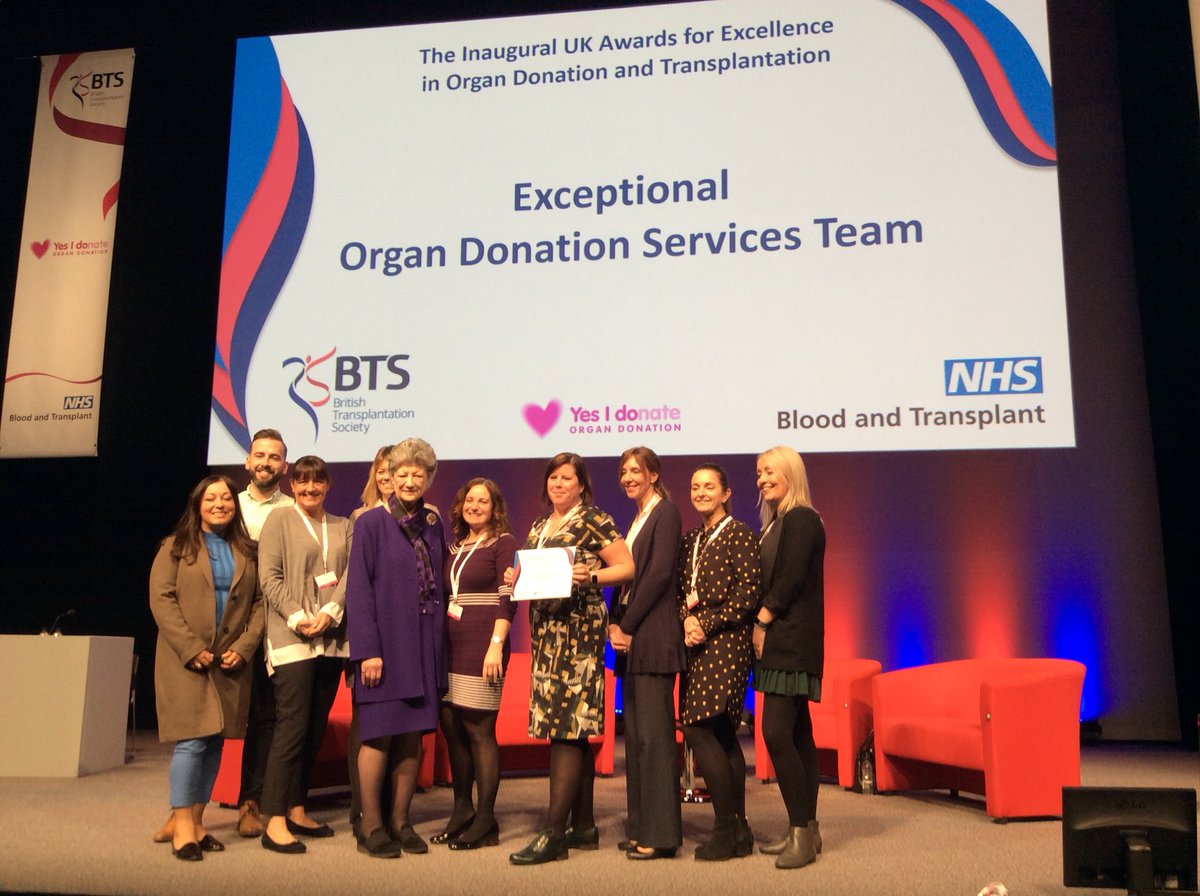 Congratulations to our colleagues <a href="/northwestodst/">@NorthwestODST</a> for their recognition award <a href="/BTStransplant/">BTS</a> <a href="/NHSBT/">NHS Blood+Transplant</a> #bts2019