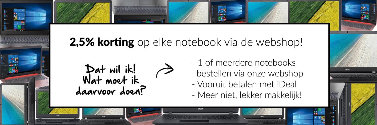 De #WickedWednesday-deal van Complies! Nóg geen dealer? Ga snel naar complies.nl en bestel nu nog een notebook met 2,5% korting~
#notebook #aanbieding #reseller #GekkeWoensdag