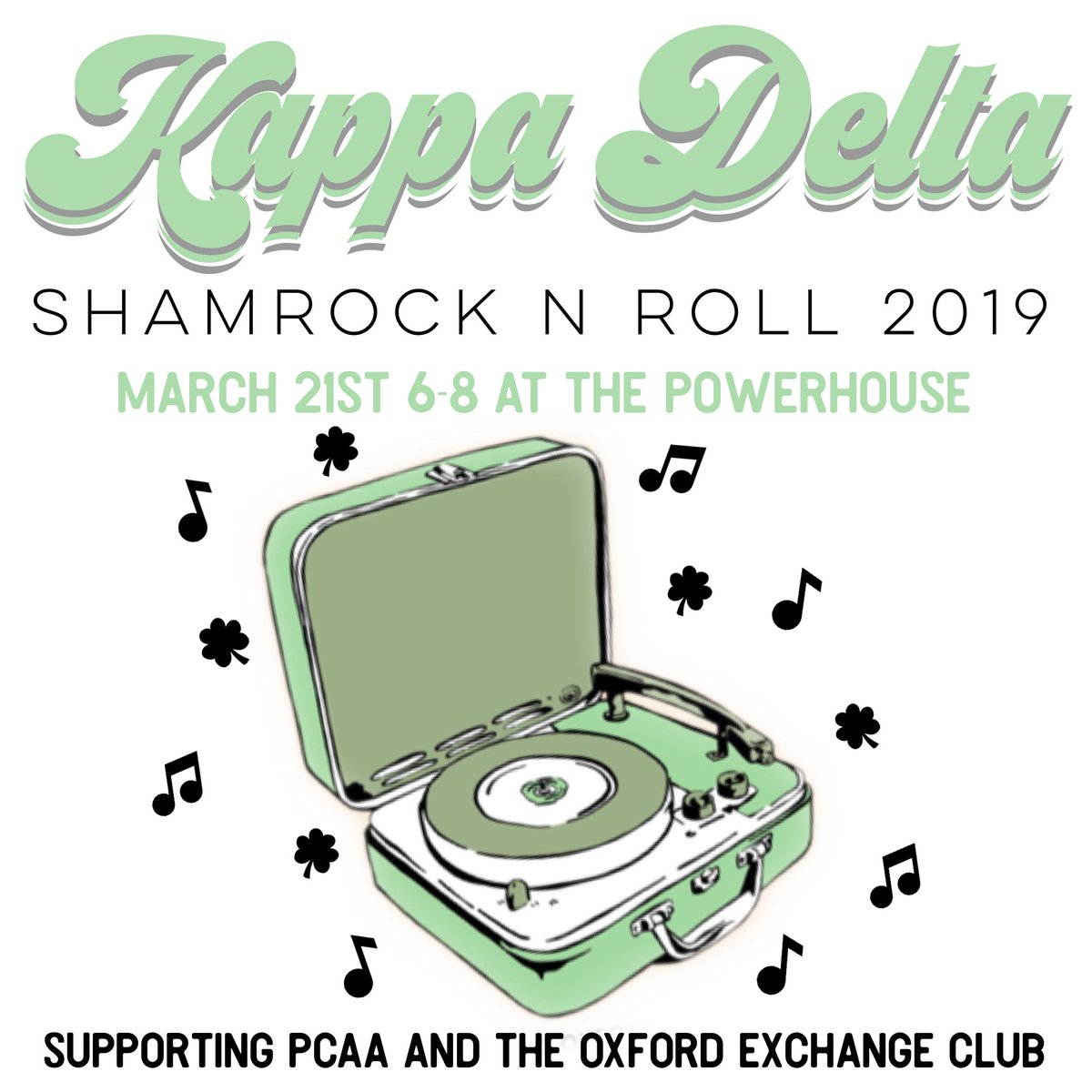 Shamrock 2019 is coming up on March 21st! Join us at the Oxford Powerhouse for swing dancing and an ice cream bar!💚🤩🍨