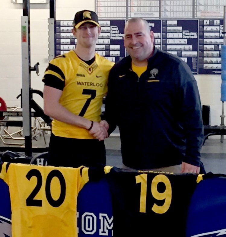 Bill_Doucet's tweet photo. Sure handed @AidanCarter7 of @JacobHespeler signs with the @UWWarriorsFB for the fall. https://t.co/3cyY9ytPvG