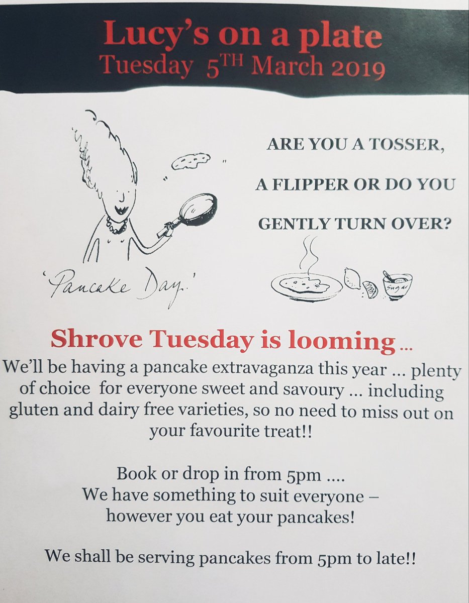 #PancakeDay <a href="/VisitCumbria/">Destination Cumbria</a>