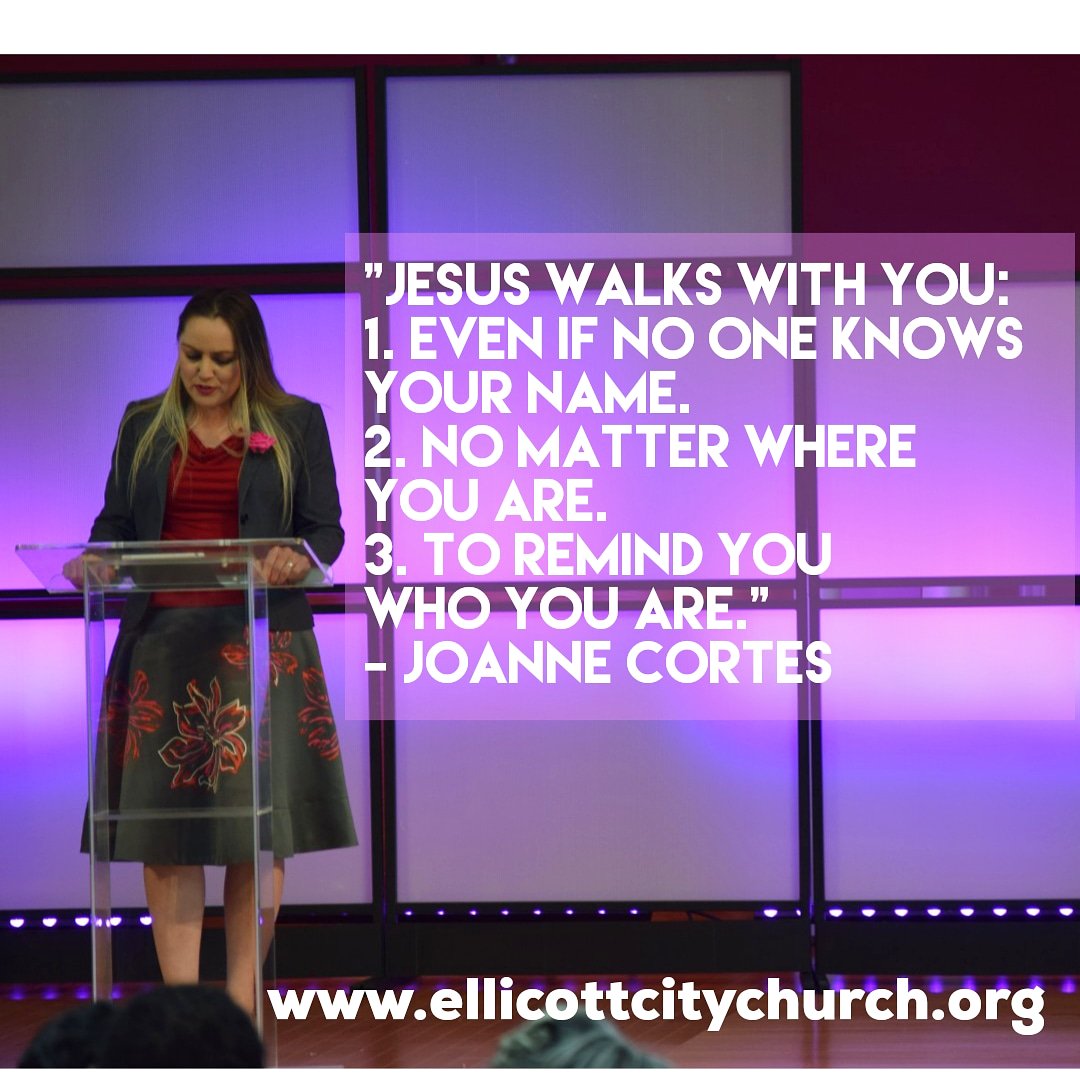 EllicottCitySDA's tweet photo. 3 main points from #WalkingWithJesus
"Jesus walks with you:
1. Even if no one knows your name. 
2. No matter where you are. 
3. To remind you who you are."
via  @joannecortes #ellicottcitychurch #SermonNotes #eccwomensday #tweetsfromchurch https://t.co/YFhZfMeEtl