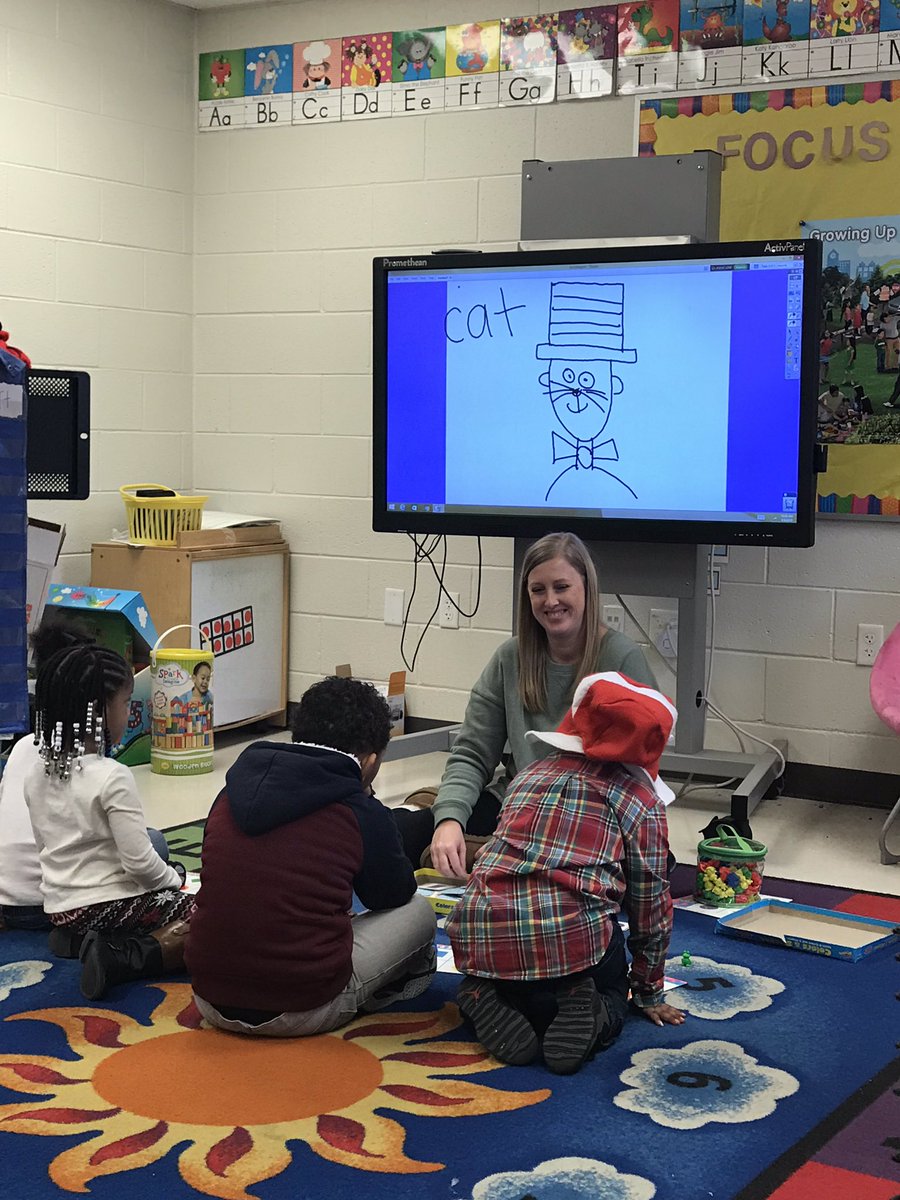 cindytreadway5's tweet photo. Ms. Melissa and Miss Kylie are having fun in centers this morning with their students. #ReadAcrossAmericaWeek @BCESMustangCity @suptking https://t.co/sE443I6jET