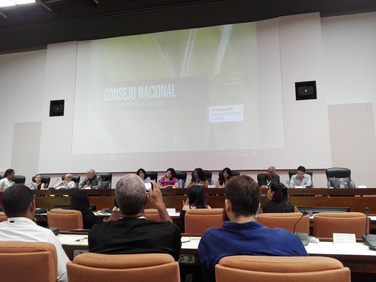 GecomexCuba's tweet photo. Se desarrolla en el día de hoy y mañana en el Palacio de las Convenciones, el Consejo Nacional de la ACCS, el primer acuerdo adaptado fue el rechazo unánime a una intervención militar en #Venezuela #PorelDesarrollodeCuba #SomosCuba https://t.co/IYnXwmbcja