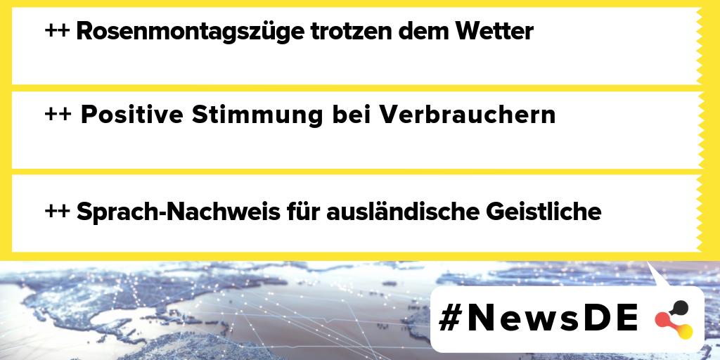 de_deutschland's tweet photo. #04März: Das sind die #News aus #Deutschland! #NewsDE
❗🆕🇩🇪👉 https://t.co/Z3cnIWDyoF
#Karneval #Rosenmontagszug #Deutschkenntnisse #Konsumbarometer #Konsum #Wirtschaft https://t.co/qdqwr2iI31