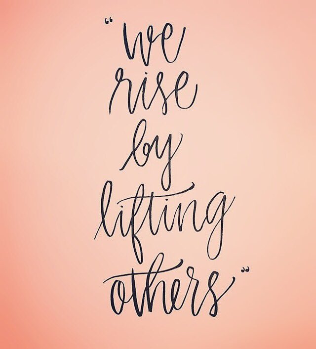 #MotivationMonday Always remember to lift others up with you💜